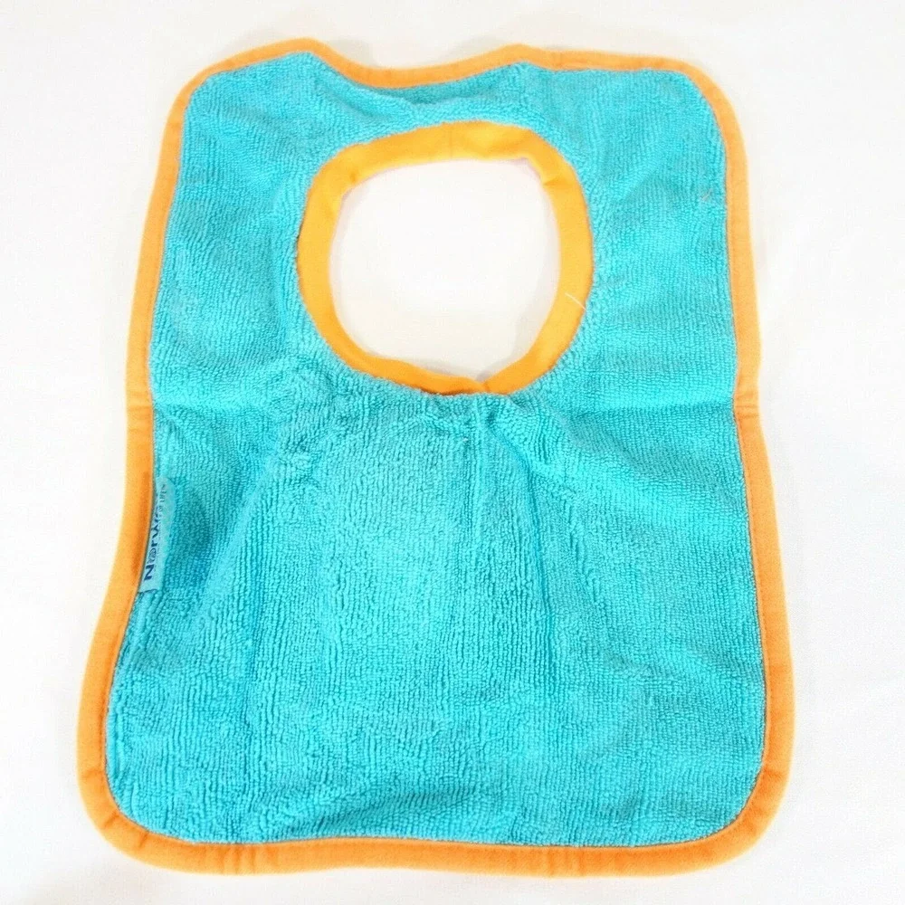 New Norwex Baby Bib Yellow Sunshine & Purple Tree +Washcloth Set of 2 Microfiber